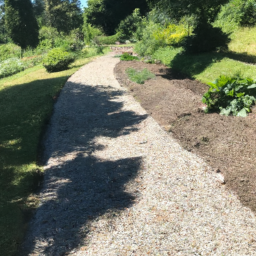 Pose de gravier blanc pour allée-chemin Castelnau-le-Lez